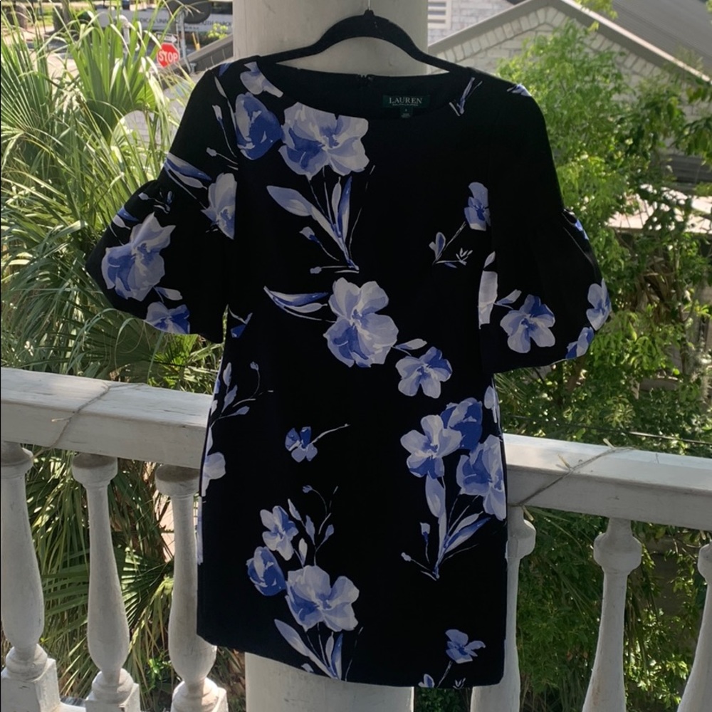 Floral Ralph Lauren bell sleeve dress